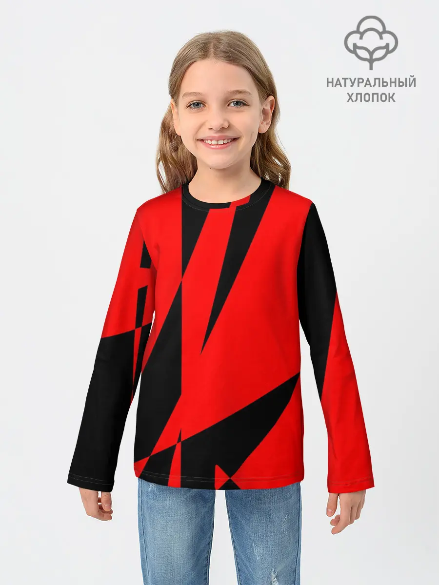 Детский лонгслив / Абстракция