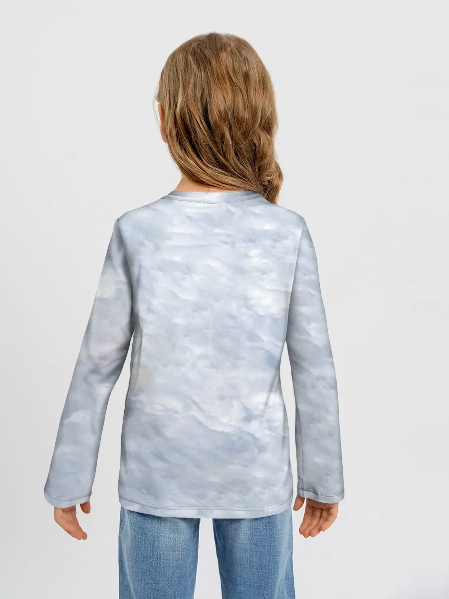 Детский лонгслив / Спящий Волк