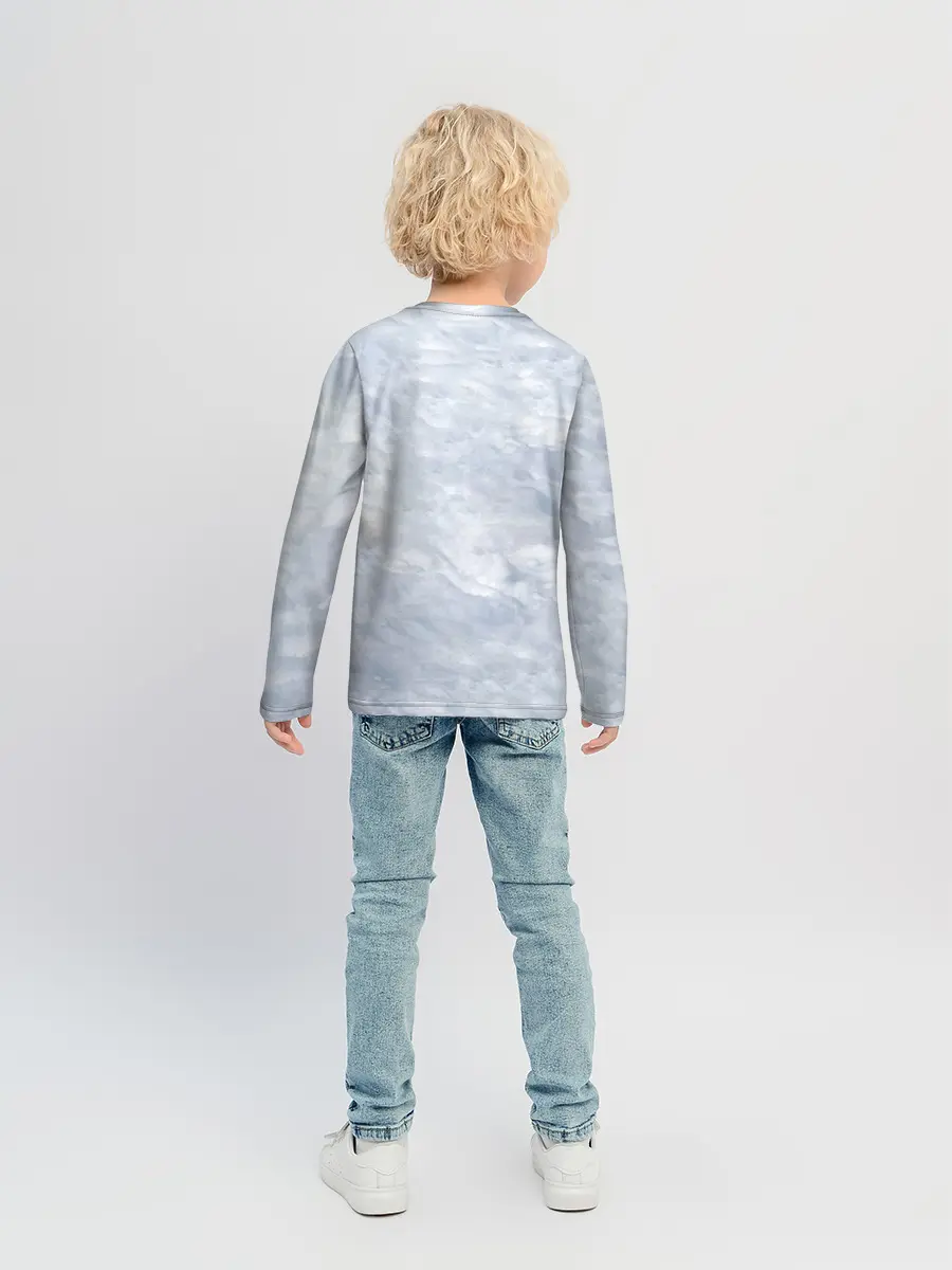 Детский лонгслив / Спящий Волк