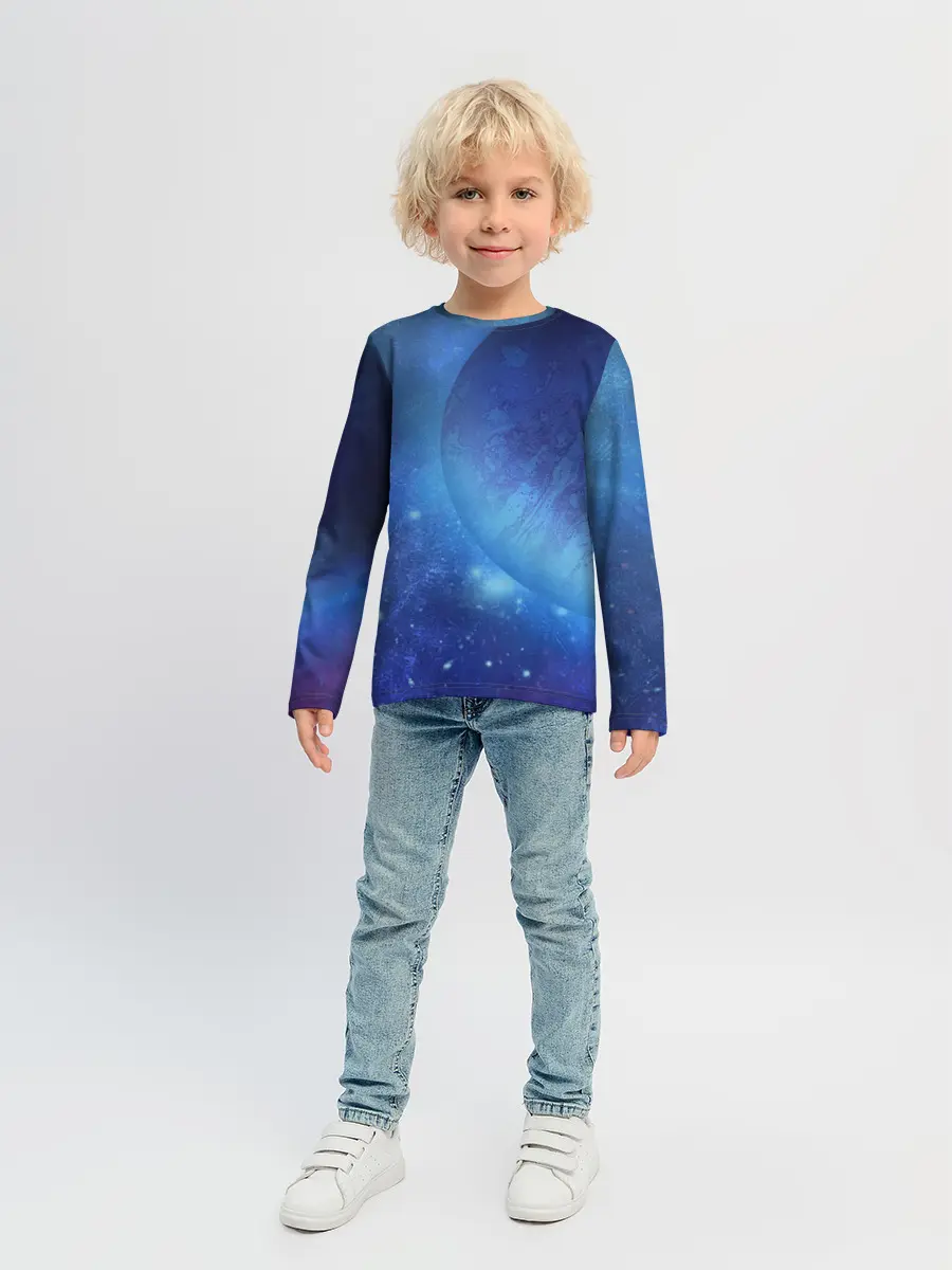 Детский лонгслив / Планета