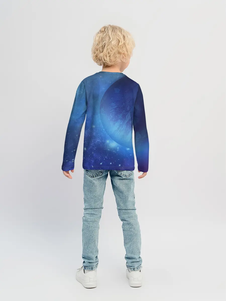 Детский лонгслив / Планета