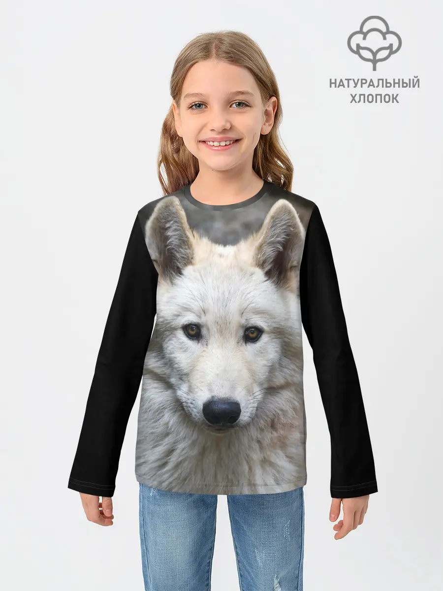 Детский лонгслив / Волк