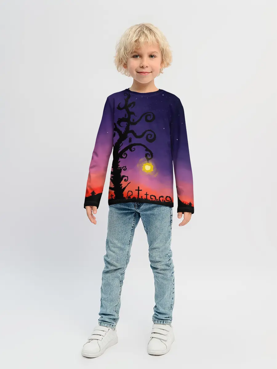 Детский лонгслив / Ночь