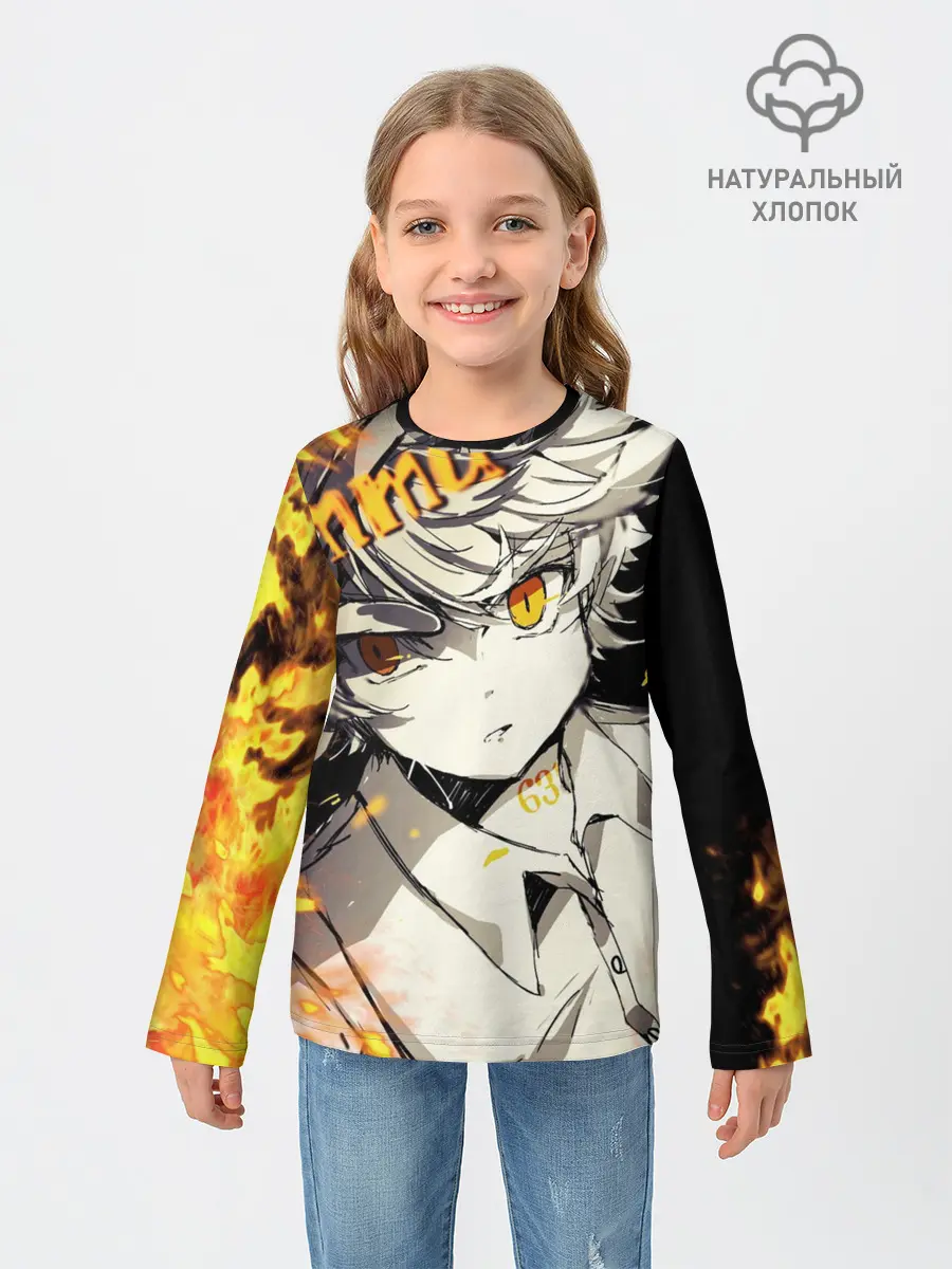 Детский лонгслив / Обещанный неверленд Emma