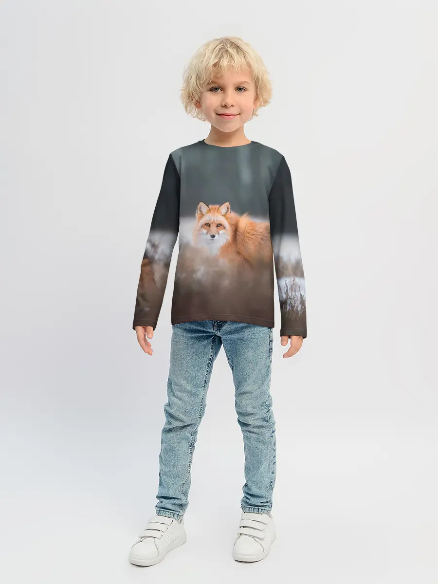 Детский лонгслив / Лиса