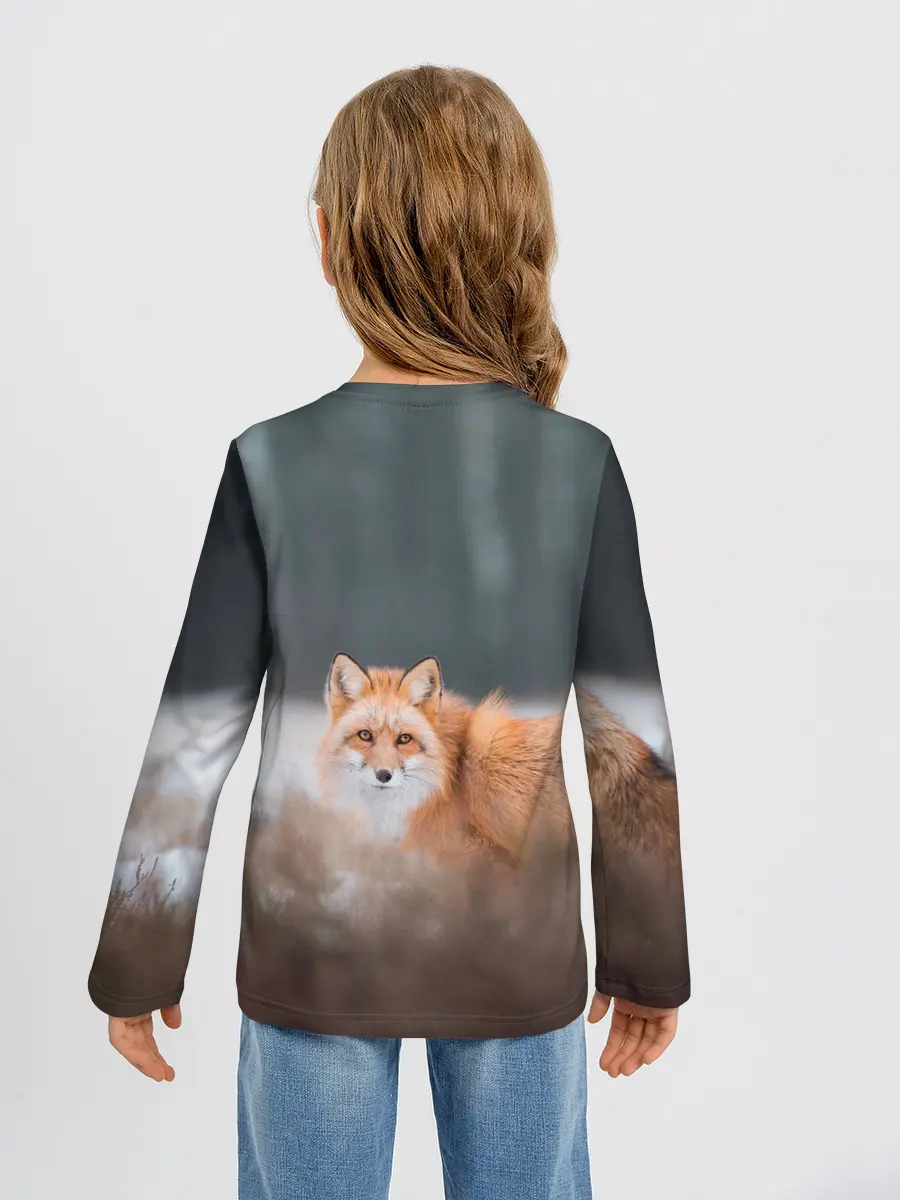 Детский лонгслив / Лиса