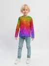 Детский лонгслив / Блестки радуги