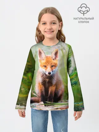 Детский лонгслив / Лисичка