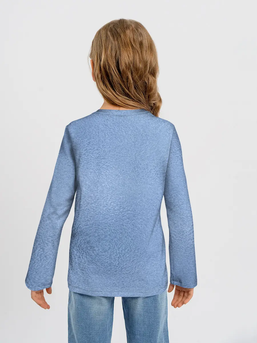 Детский лонгслив / Улыбающийся кот