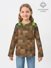 Детский лонгслив / Minecraft камуфляж