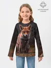 Детский лонгслив / Хищная лисица
