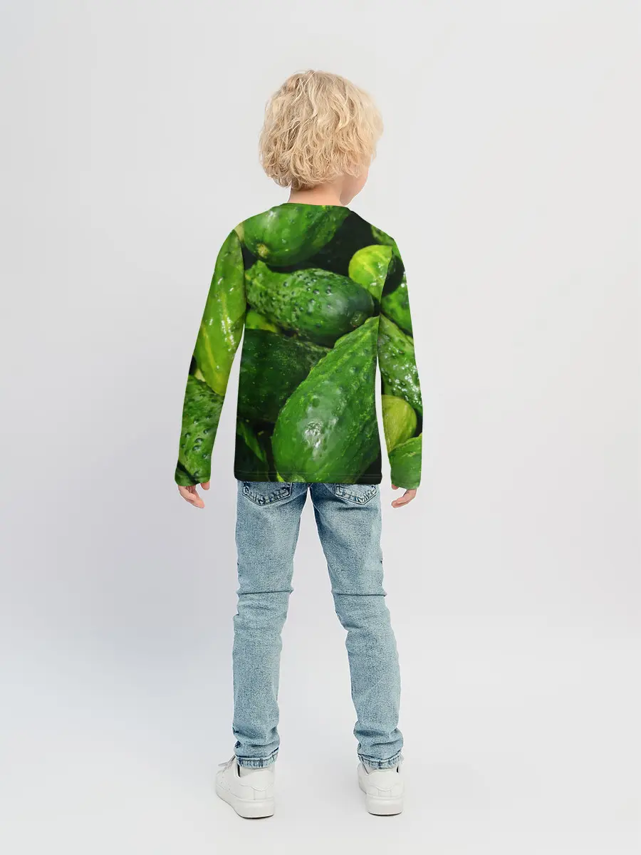 Детский лонгслив / Огурцы