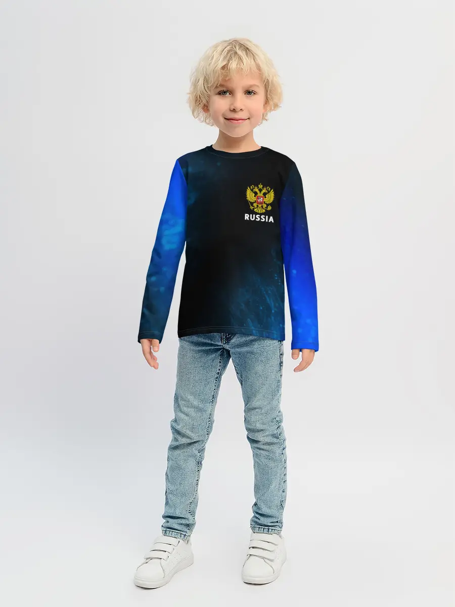 Детский лонгслив / RUSSIA / РОССИЯ
