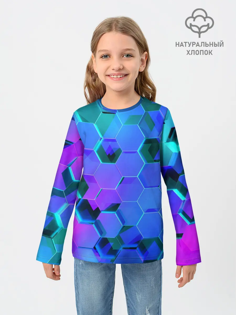 Детский лонгслив / Geometry