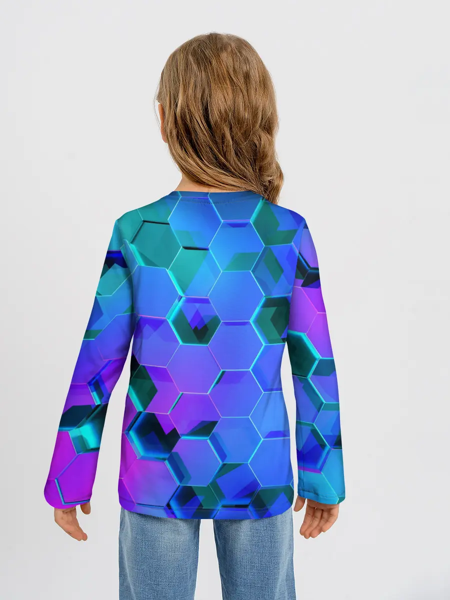 Детский лонгслив / Geometry