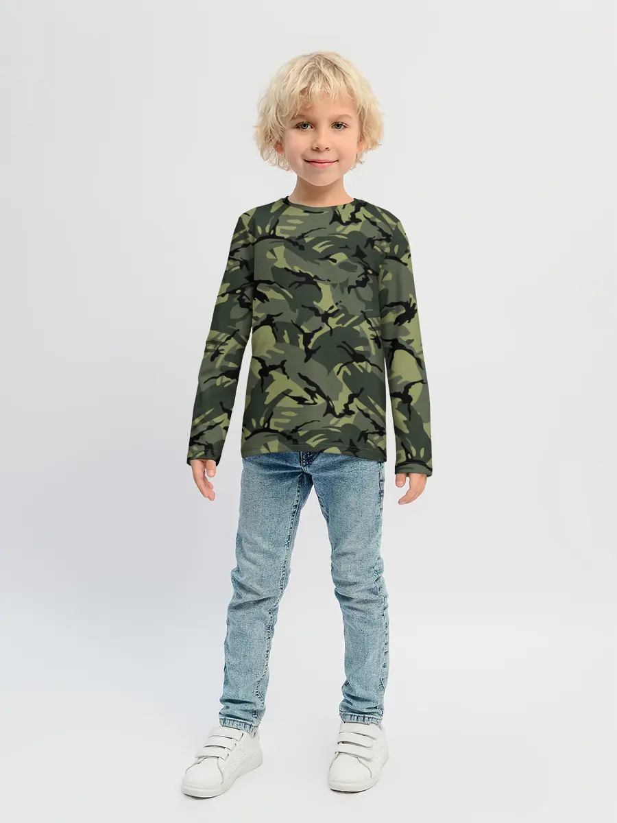 Детский лонгслив / Камуфляж