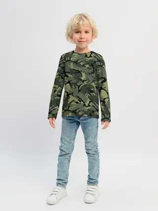 Детский лонгслив / Камуфляж