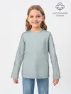 Детский лонгслив / Радуга v5 - голубой