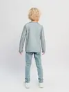 Детский лонгслив / Радуга v5 - голубой