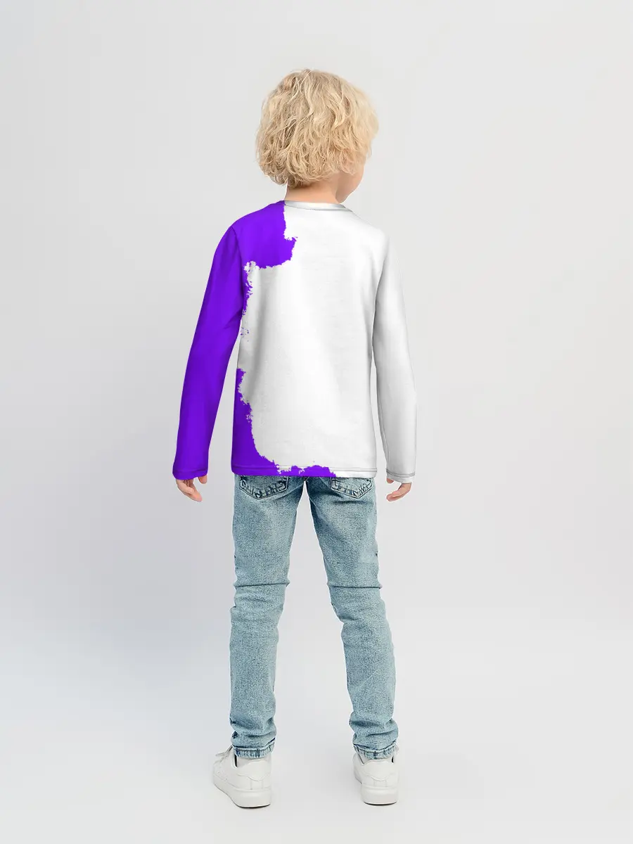Детский лонгслив / Хамон фиолетовый