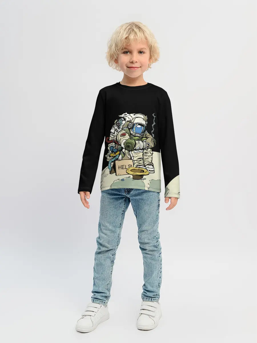 Детский лонгслив / Help!