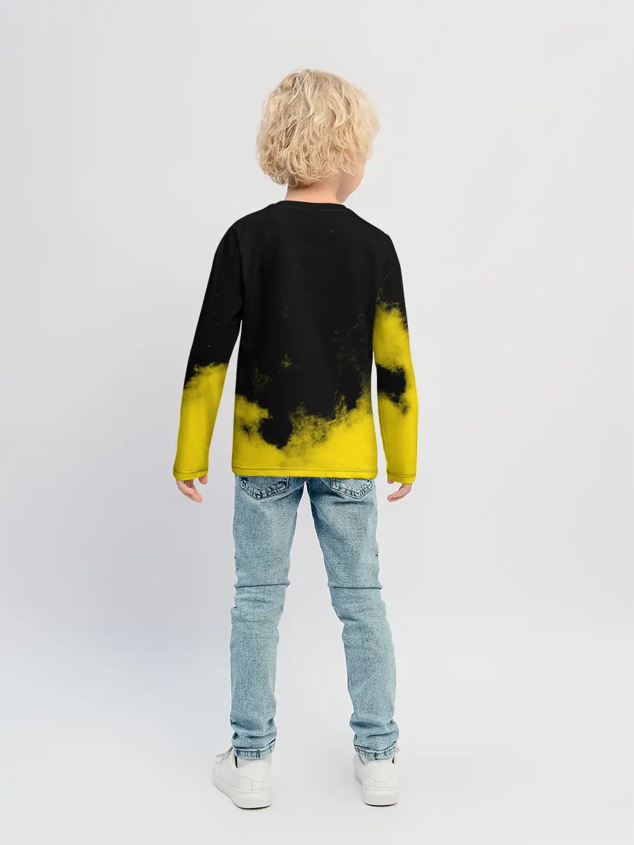 Детский лонгслив / Хамон желтый дым