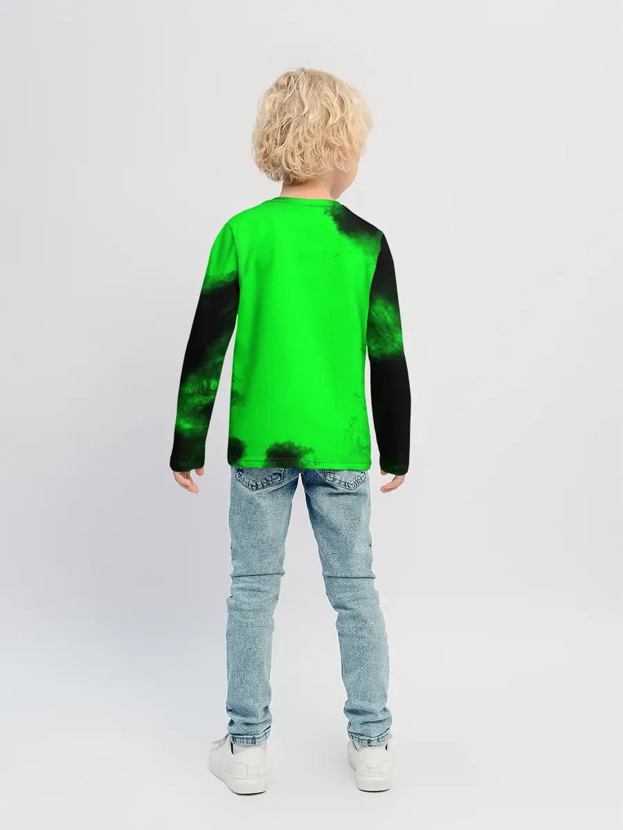 Детский лонгслив / Джоджо герои зеленый дым
