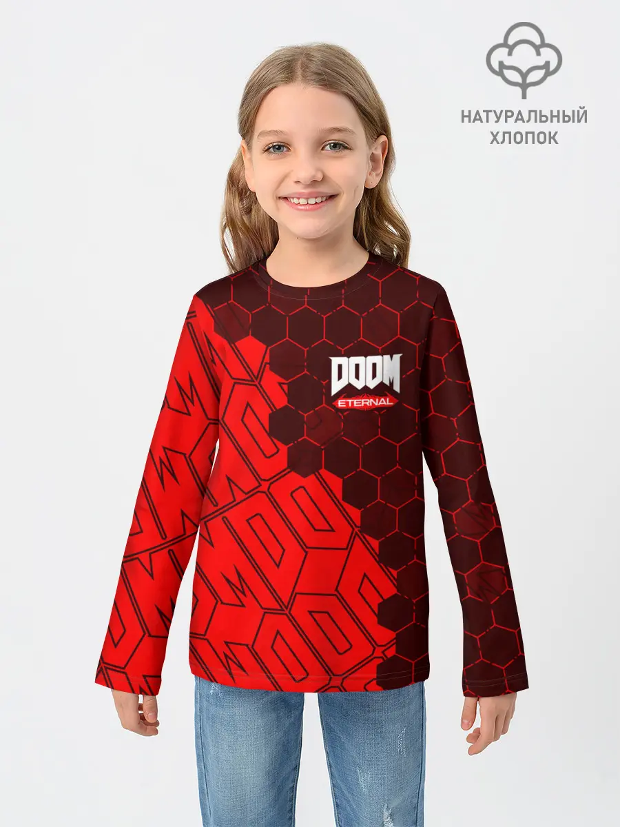 Детский лонгслив / DOOM ETERNAL / ДУМ ЭТЕРНАЛ
