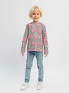 Детский лонгслив / РОЗОВЫЕ СЛОНИКИ ПАТТЕРН