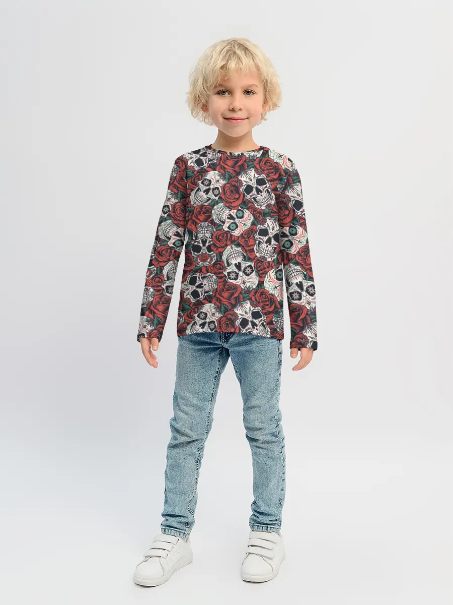 Детский лонгслив / halloween casual