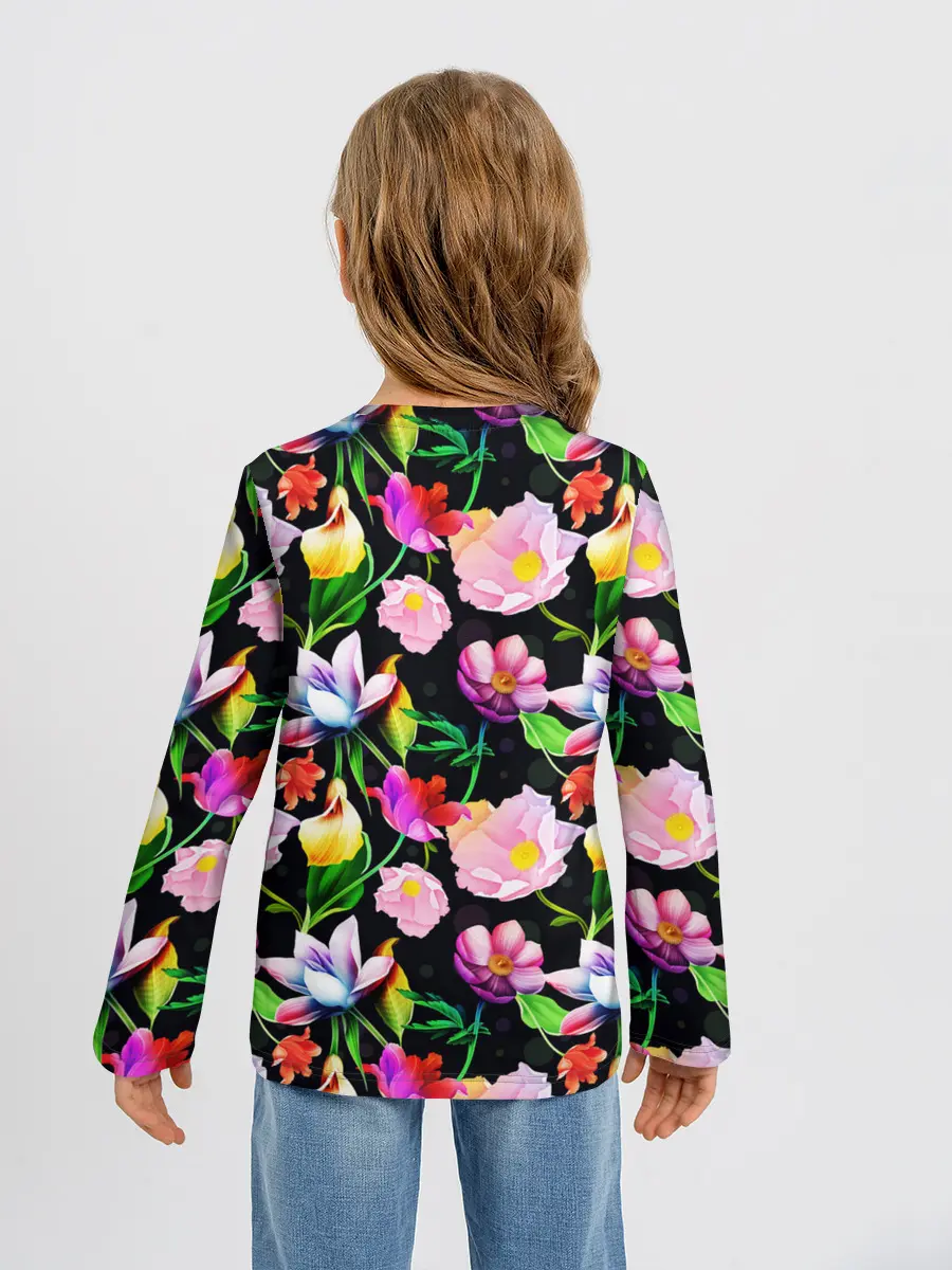 Детский лонгслив / Разноцветие