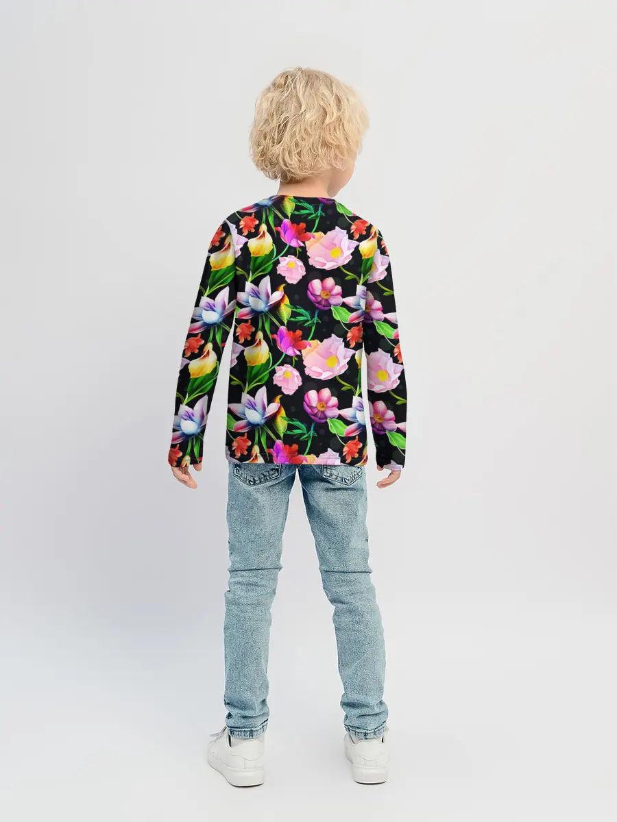 Детский лонгслив / Разноцветие