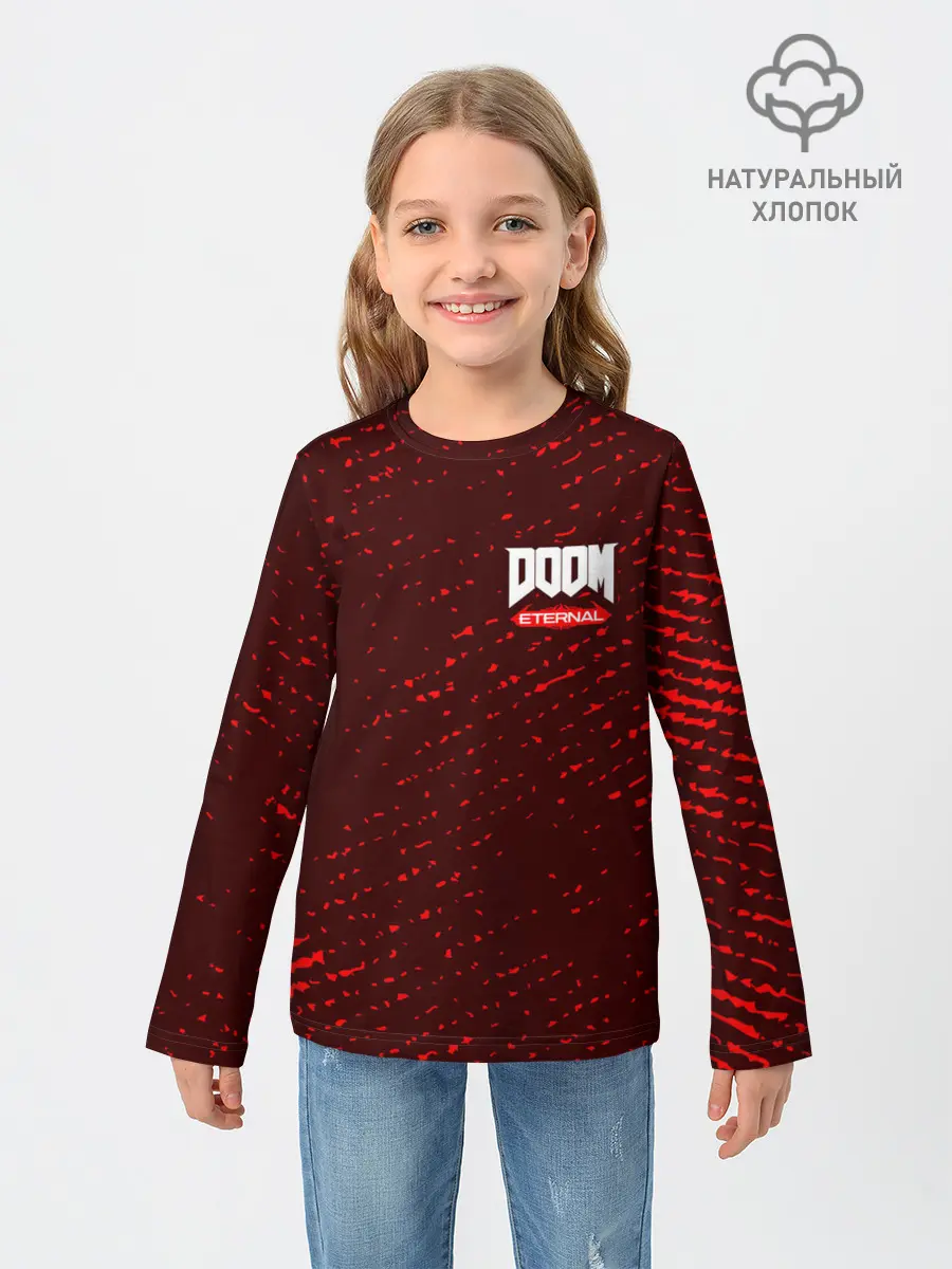 Детский лонгслив / DOOM ETERNAL / ДУМ ЭТЕРНАЛ