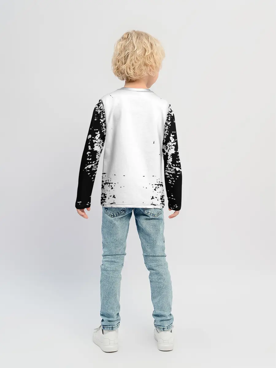 Детский лонгслив / Хвост Феи монохромный