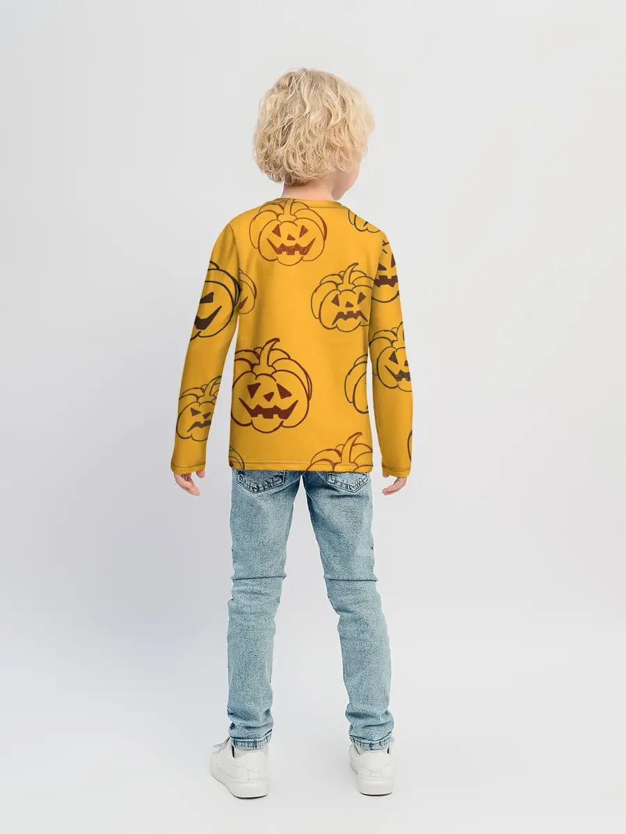 Детский лонгслив / Тыквы