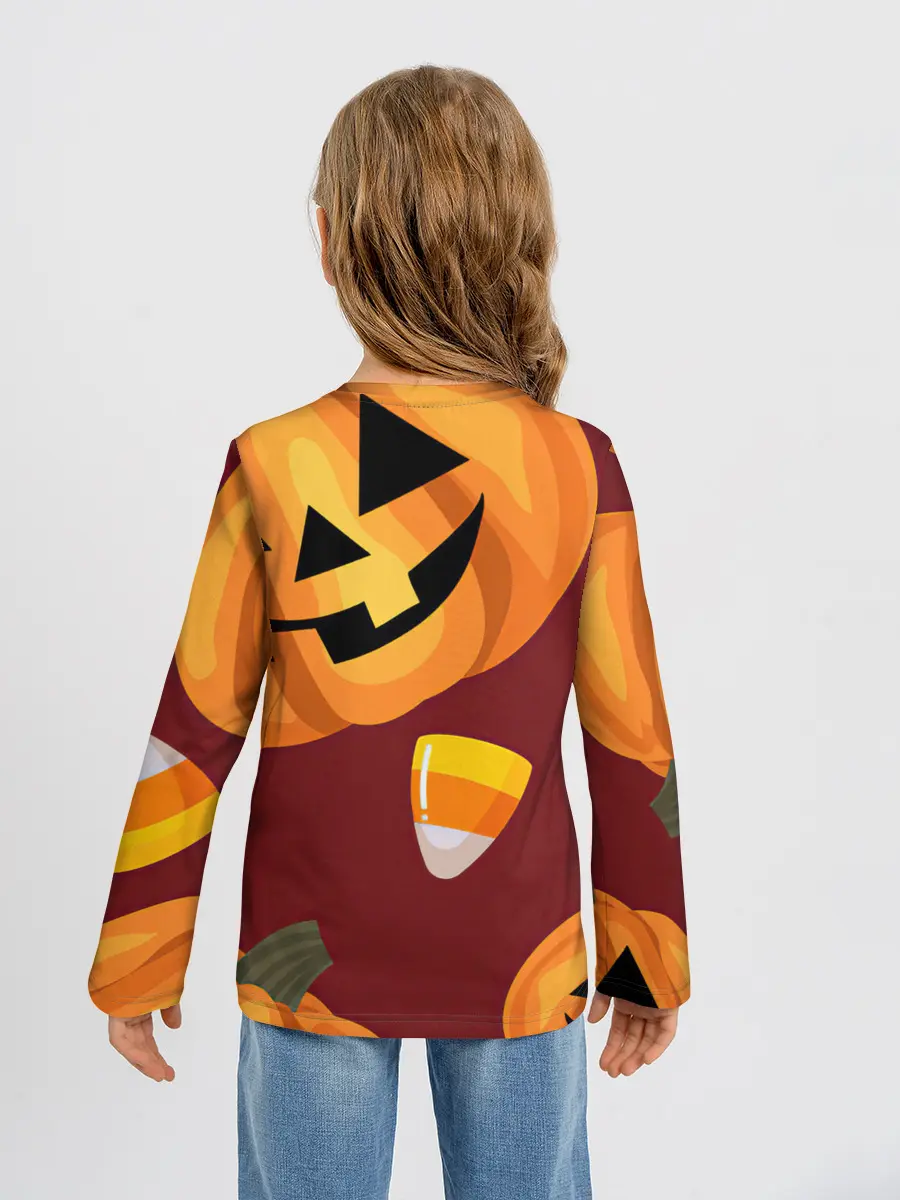 Детский лонгслив / Сладкие хэллоуин