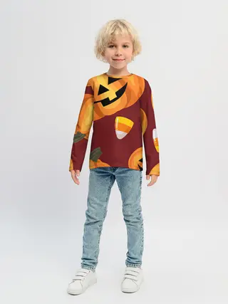Детский лонгслив / Сладкие хэллоуин