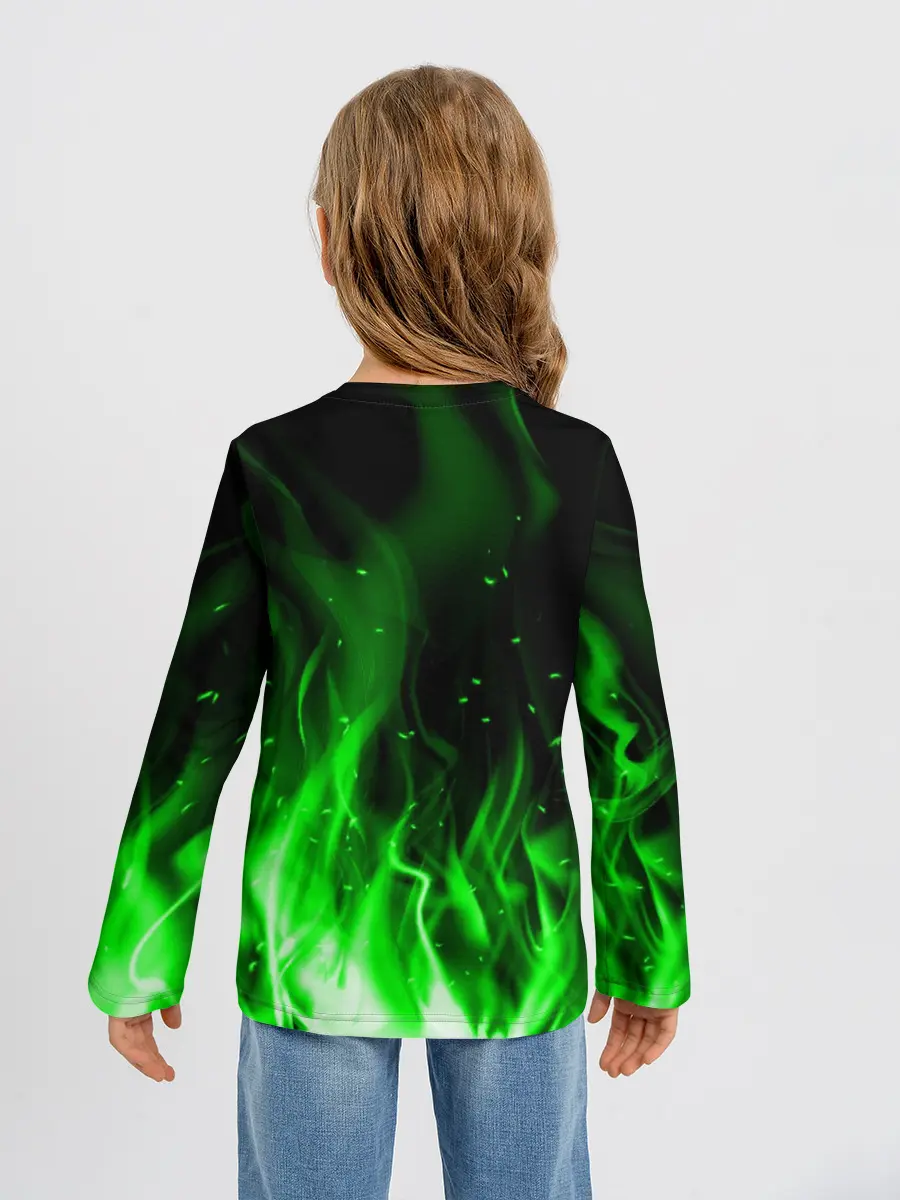 Детский лонгслив / MINECRAFT CREEPER