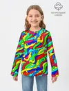 Детский лонгслив / Красочные узоры/абстракционизм