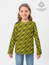 Детский лонгслив / Хаффлпафф паттерн