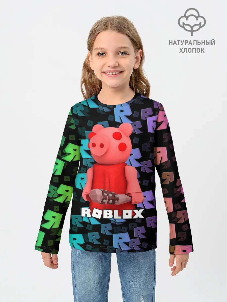 Детский лонгслив / ROBLOX PIGGY - СВИНКА ПИГГИ