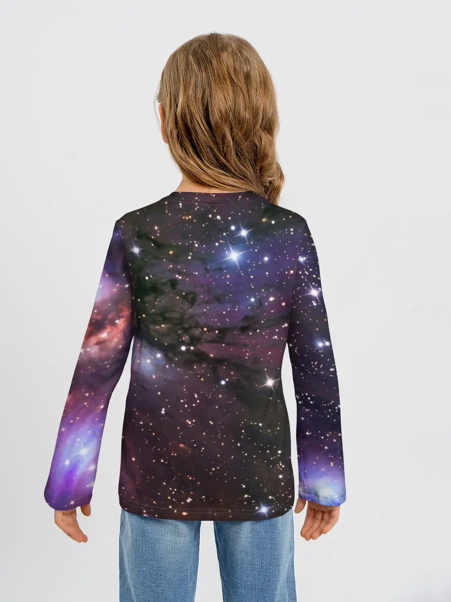 Детский лонгслив / Галактика