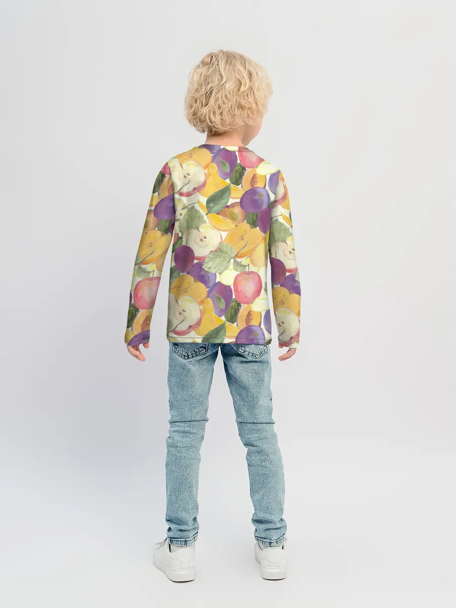 Детский лонгслив / Фрукты. Фруктовый сад