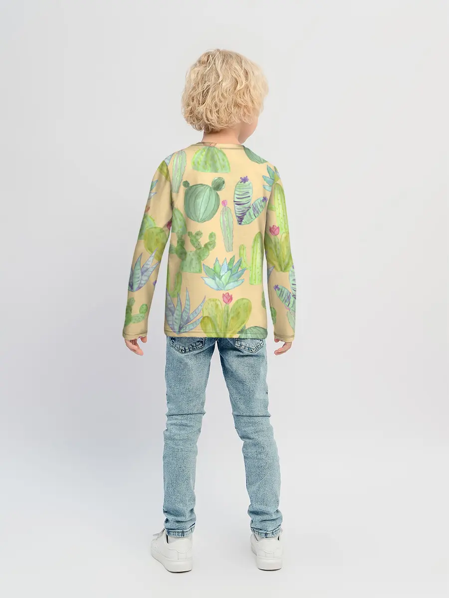 Детский лонгслив / Кактусы в пустыне