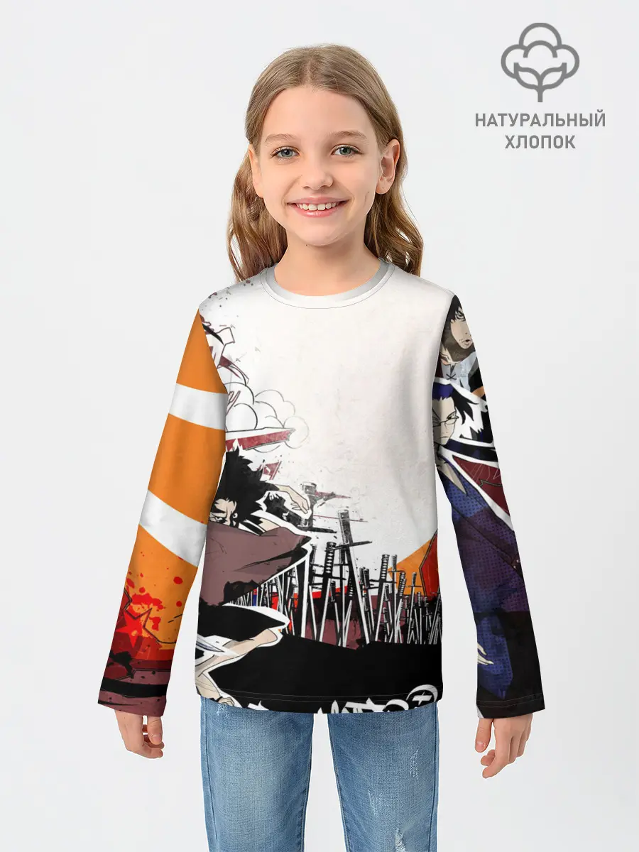 Детский лонгслив / Афросамурай аниме
