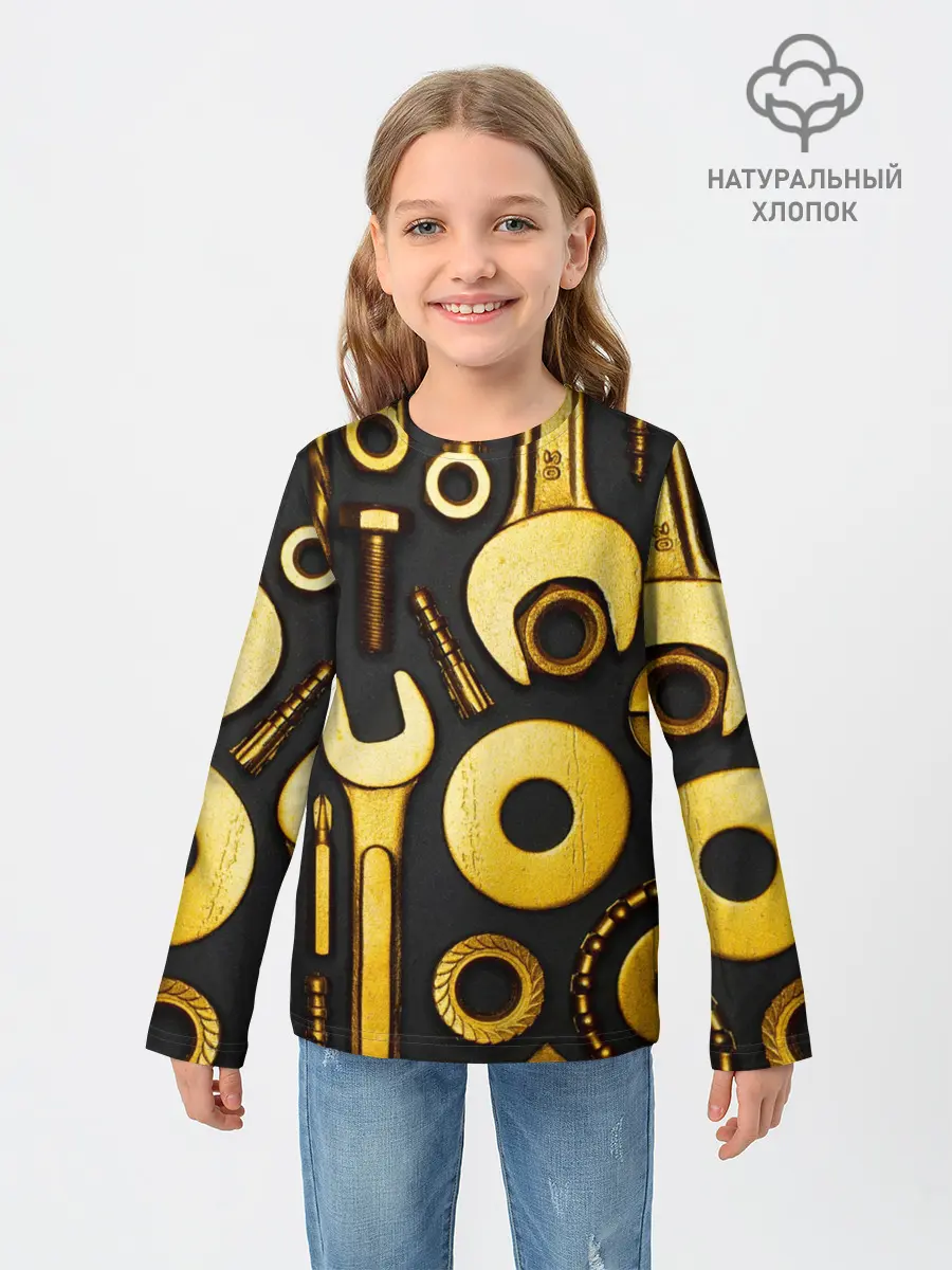 Детский лонгслив / КЛЮЧ ГАЙКА