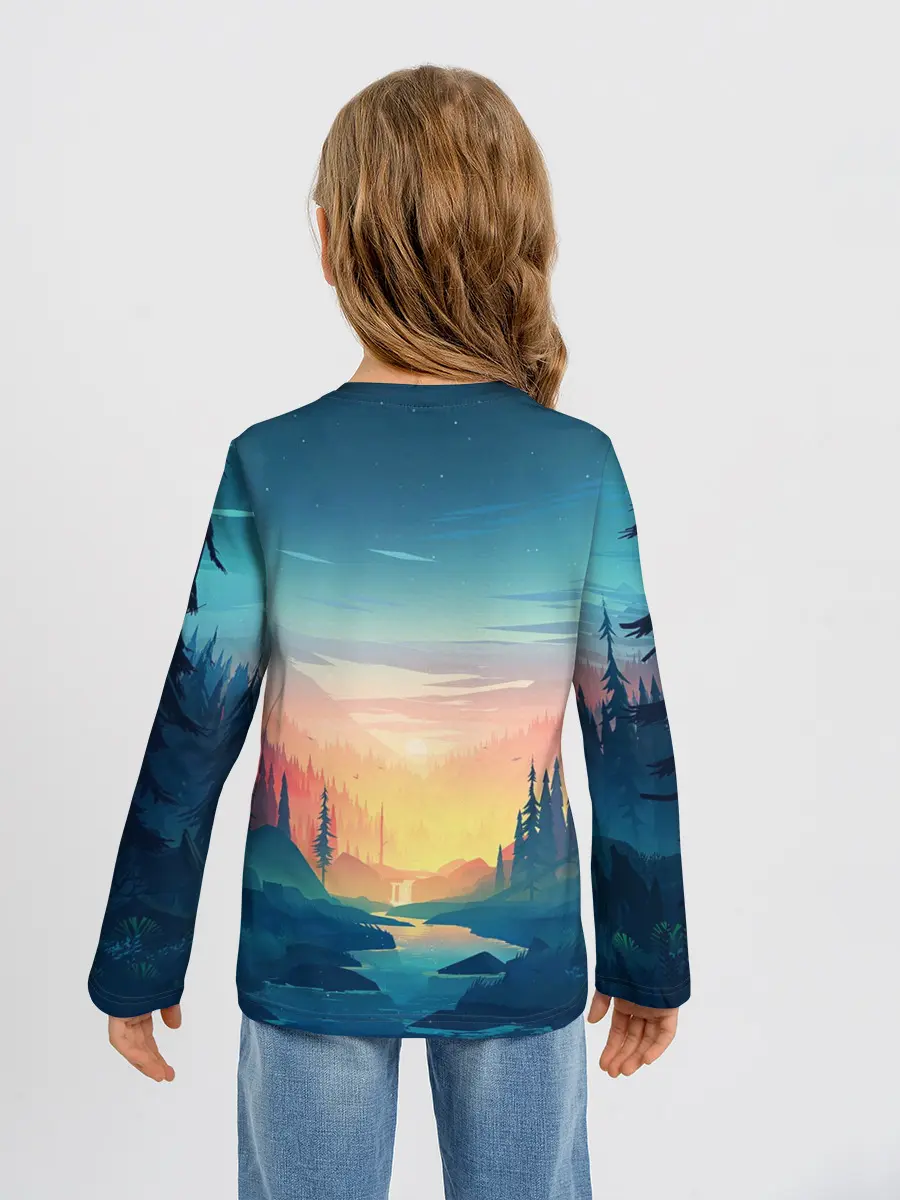 Детский лонгслив / Природа