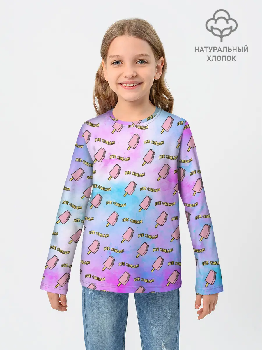 Детский лонгслив / BLACKPINK ICE CREAM