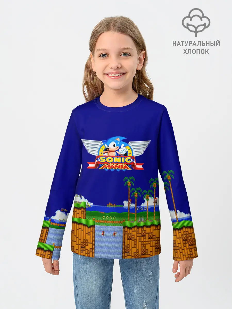 Детский лонгслив / Sonic.