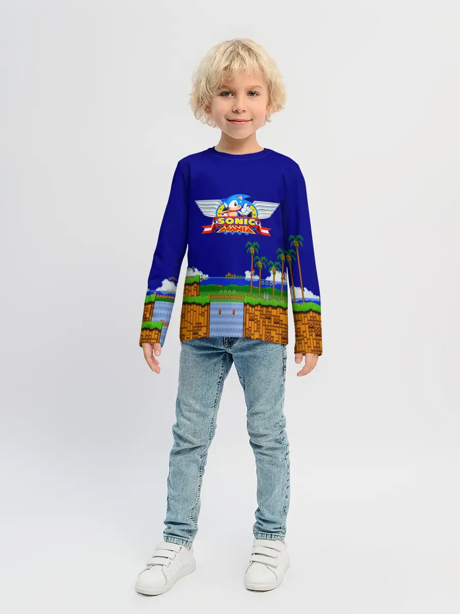 Детский лонгслив / Sonic.
